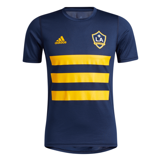 LA Galaxy Three Stripe Short Sleeve T-Shirt
