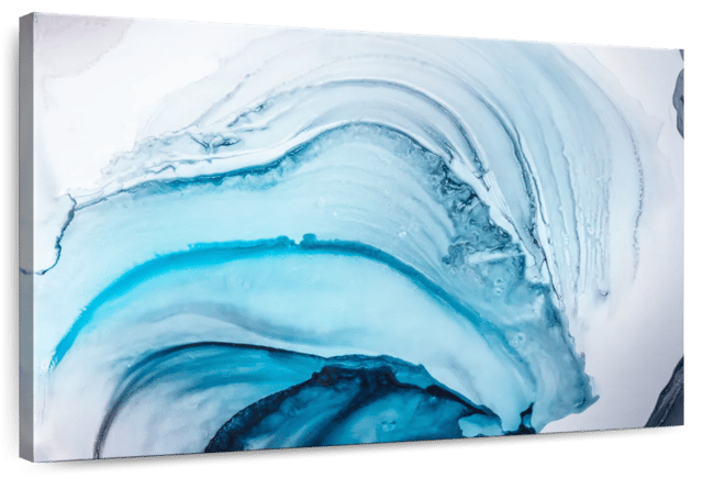 Frozen Waves Abstract Wall Art