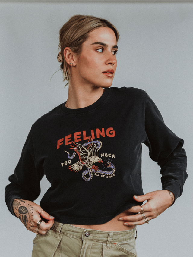 Feeling Too Much Mineral Wash Long Sleeve