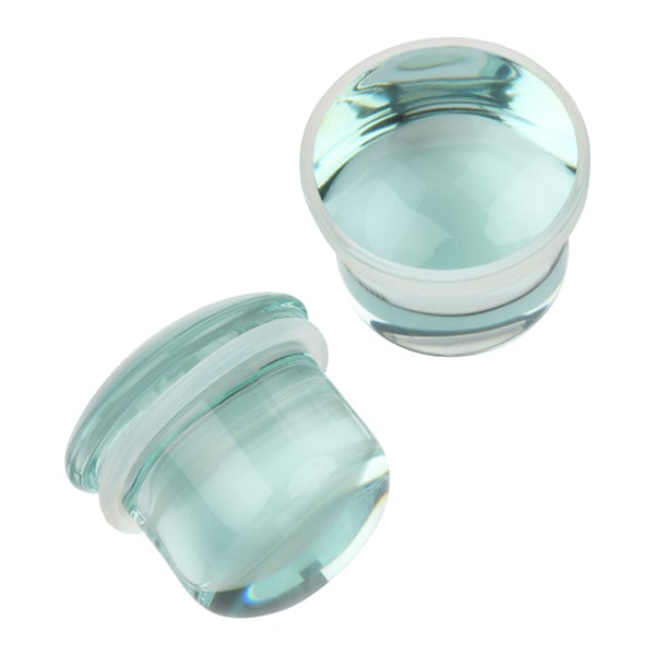 Vintage Clear Glass Single Flare Plugs