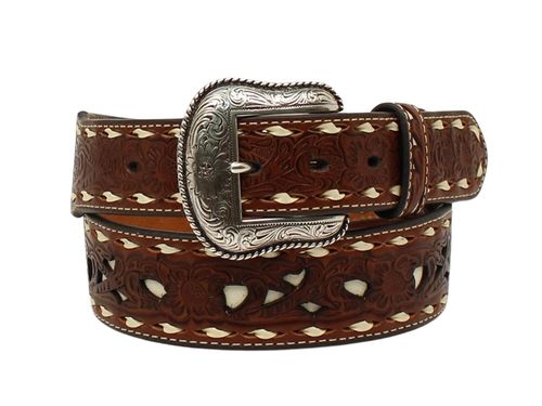 Nocona Floral Pierced Belt N2410908