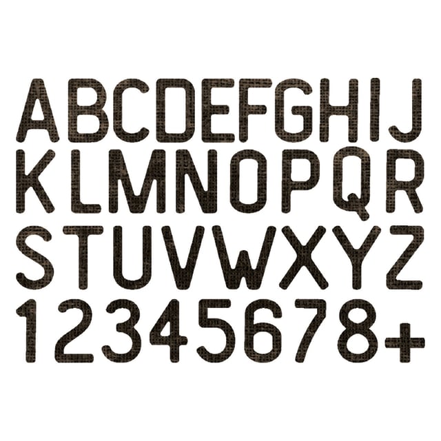 Letterboard Thinlits Dies w/ Folder Set - Vault: Sidekick Side-Order - Tim Holtz - Sizzix