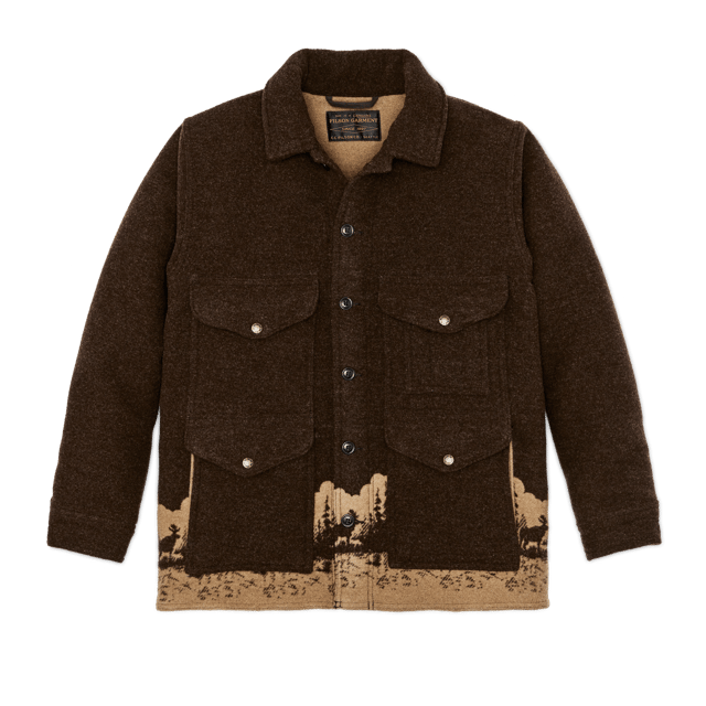 Jacquard Wool Cruiser - Brown / Khaki Moose