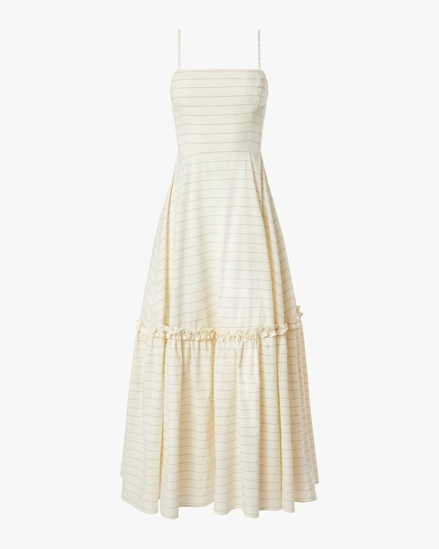 Ruffle Flare Midi Dress