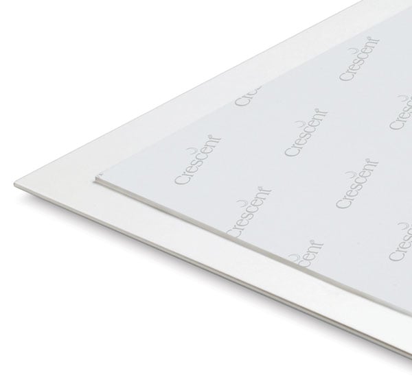 Crescent Illustration Board - 20" x 30", 24-Ply, White, Cold Press