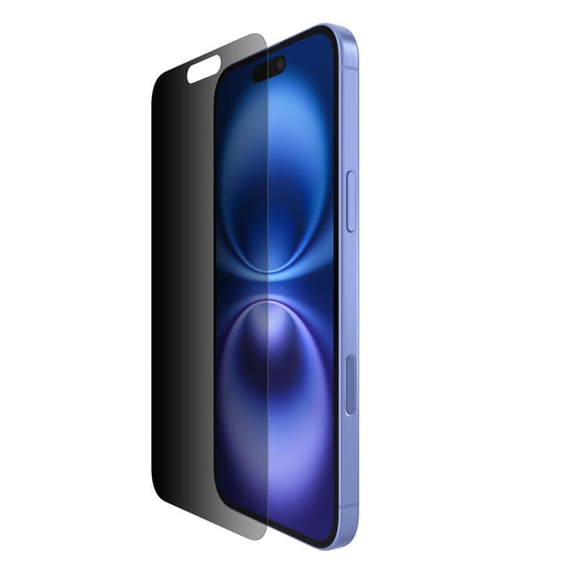 InvisiGlass Privacy Treated Screen Protector for iPhone 16 Plus/15 Plus/14 Pro Max