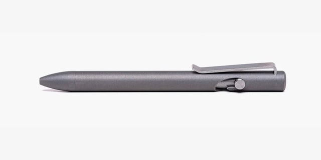 Stonewashed Titanium Bolt Action Pen