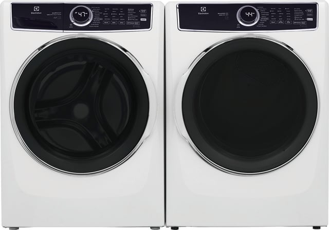 600 Series Washer and Electric Dryer Set in White
