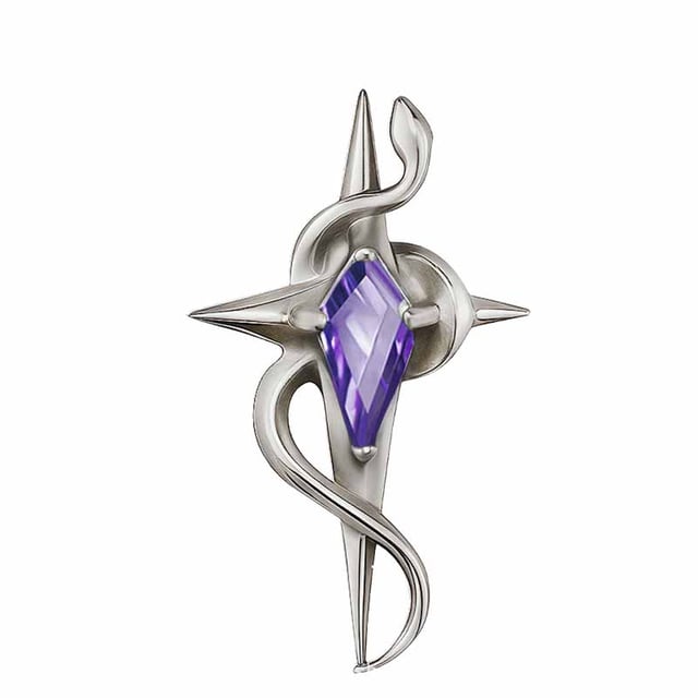 Four-Pointed Star Snake G23 Titanium Piercing Earrings