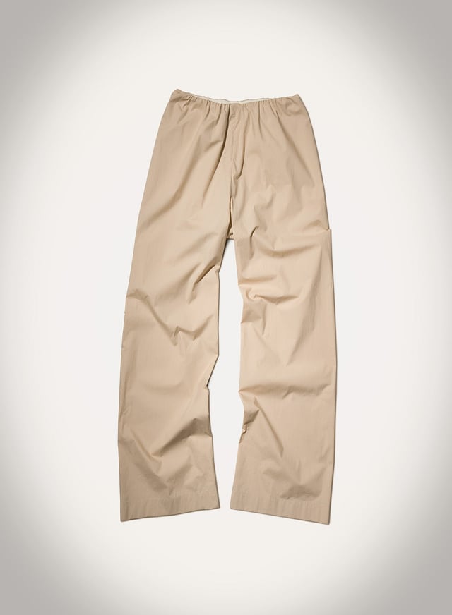Brenda - Light Poplin Pants - Beige