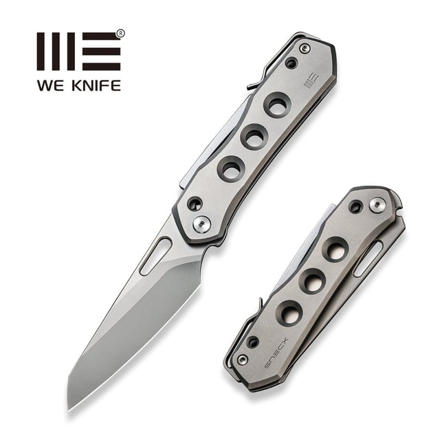 WEKNIFE Vision R Manual Thumb & Thumb Hole & Superlock Knife Titanium Handle (3.54" CPM 20CV Blade) WE21031-1