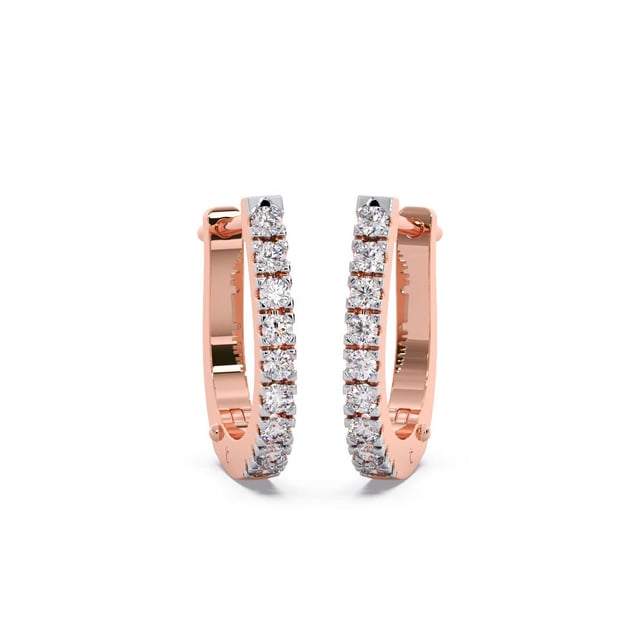 Monza Diamond Hoop Earrings