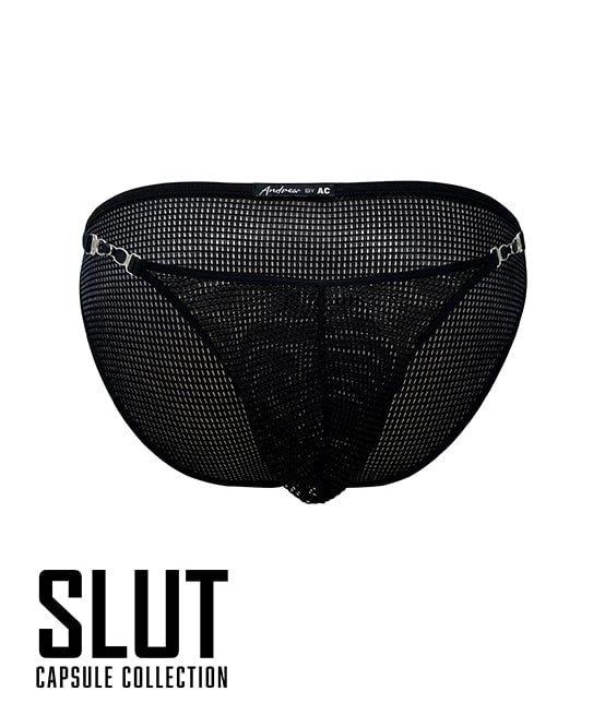 SLUT Capsule Garter Mesh Brief w/ ALMOST NAKED®
