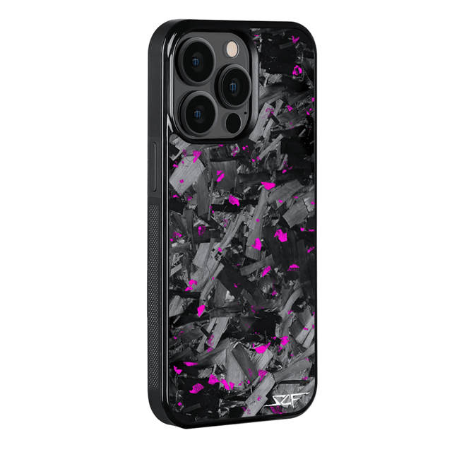 iPhone | Purple Flake Real Forged Chunk Carbon Fiber Phone Case | CLASSIC Series