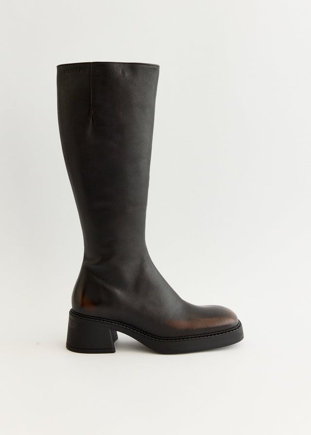 Yumi Brushed Brown Boots