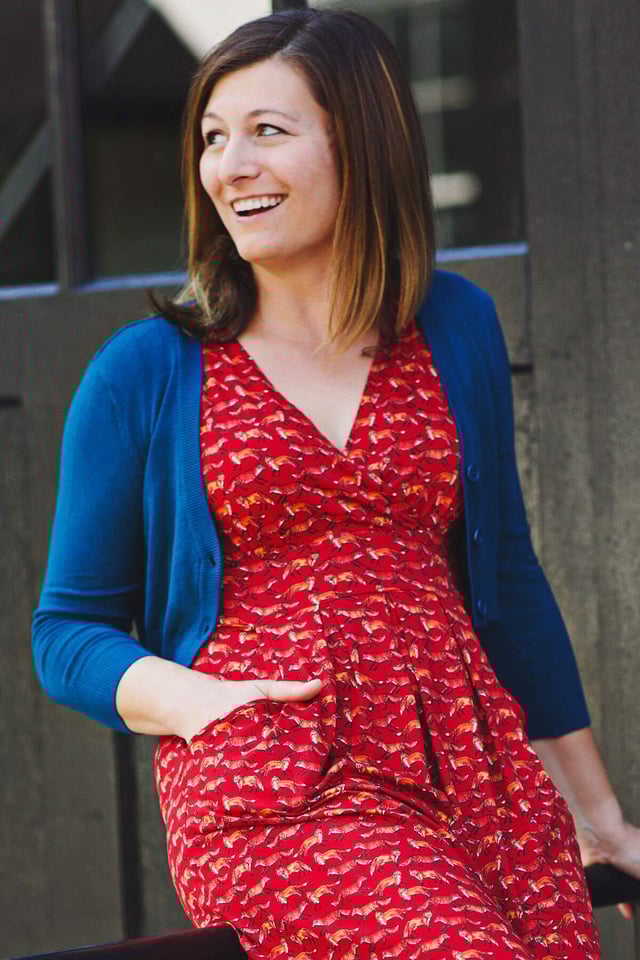 Teal Cropped Cardigan