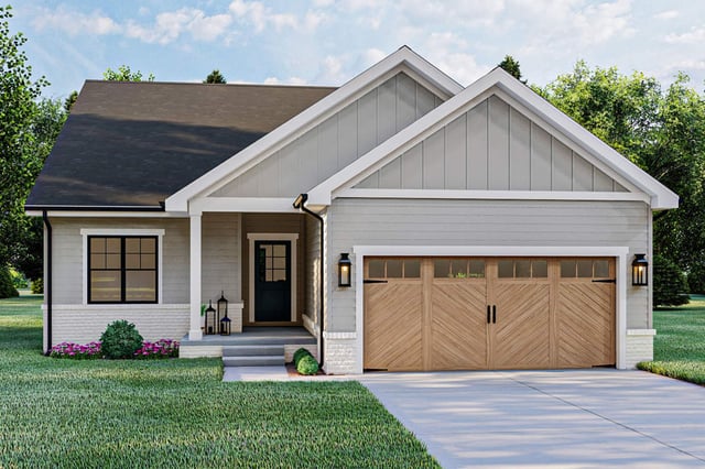 Plan 62953DJ: Affordable 2-Bed Ranch Plan with Lower Level Expansion Possibilities - 1192 Sq Ft