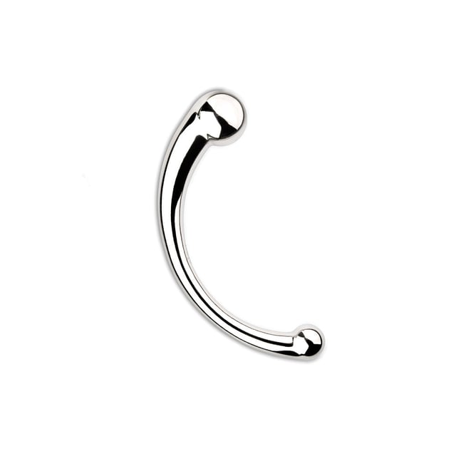 nJoy G-Spot Pure Wand Stainless Steel G Spot P Spot Dildo