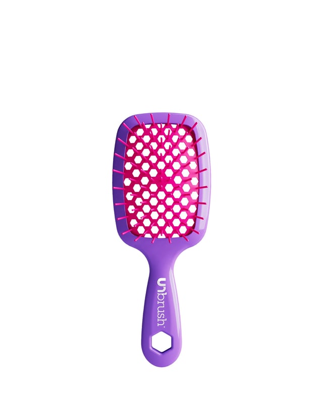 UNbrush Detangling Hair Brush Mini Neon - Electric Berry