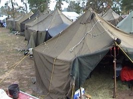 VINYL GENERAL PURPOSE SMALL TENT (GP SMALL 17’6” X 17’6”) — U.S. Military Tents 