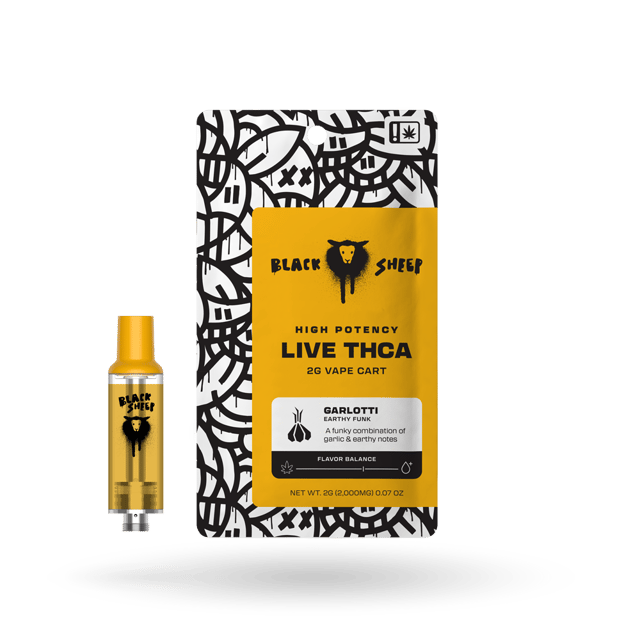 THCa Quad Blend Vape Cartridge: Garlotti 2g