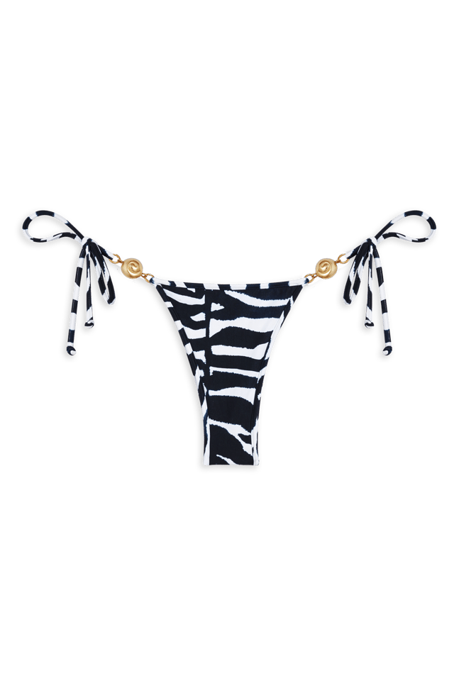 Carioca Splash Bikini Bottom // Blue Zebra