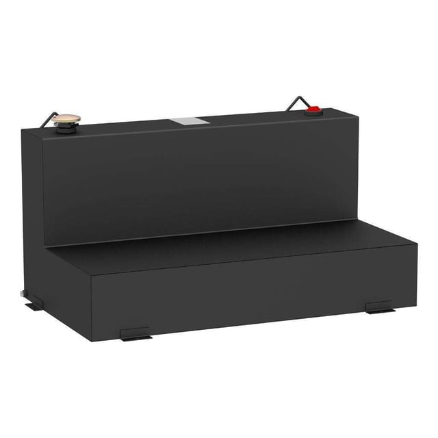 UWS Matte Black 75-Gallon L-Shape Steel Transfer Tank Model ST-75-L-MB