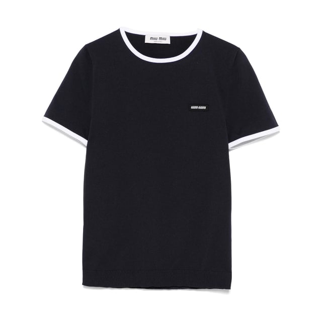 Miu Miu Blue Tops - T-Shirts & Jerseys Women
