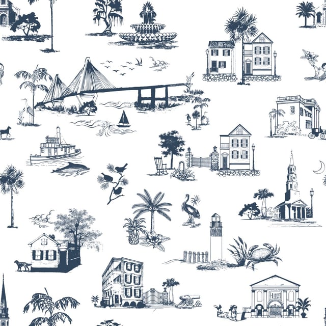 Charleston Toile Peel & Stick Wallpaper