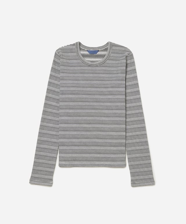 Striped Waffle LS Tee