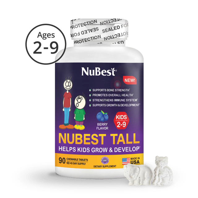 NuBest Tall Kids, Multivitamins, Berry Flavor, Ages 2-9, 90 Chewables