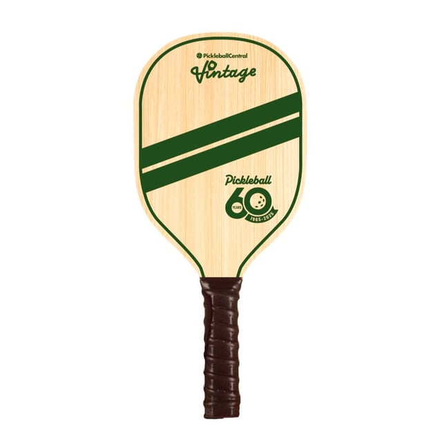 60th Anniversary Vintage Wood Pickleball Paddle