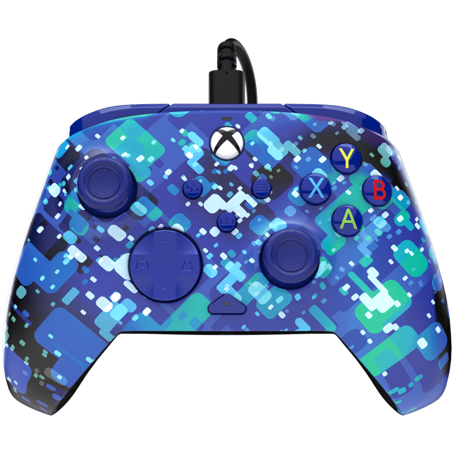 Xbox Series X|S & PC Glitch Blue REMATCH Advanced Wired Controller