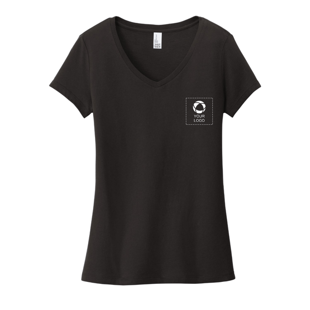 District® Women’s Very Important Tee® V-Neck with Left Chest Screenprint