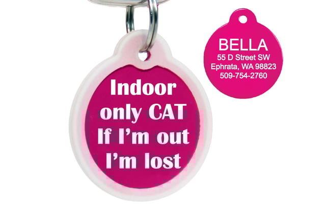 Indoor Only Cat ID Tags with Silencer
