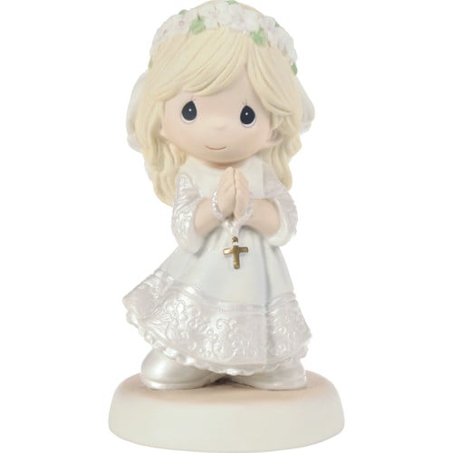 My First Communion Blonde Hair Girl Figurine     