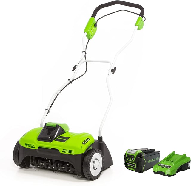40V 14" Cordless Dethatcher w/ 4.0Ah Battery & Charger