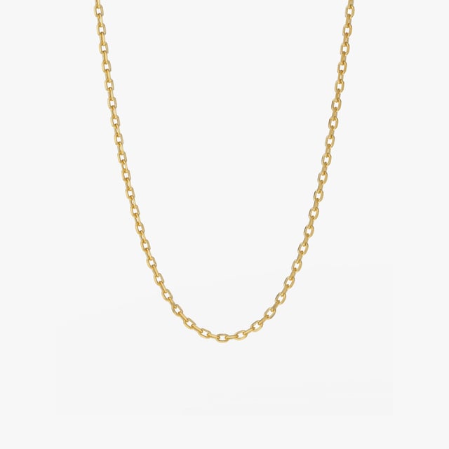 Gold Knife Edge Chain
