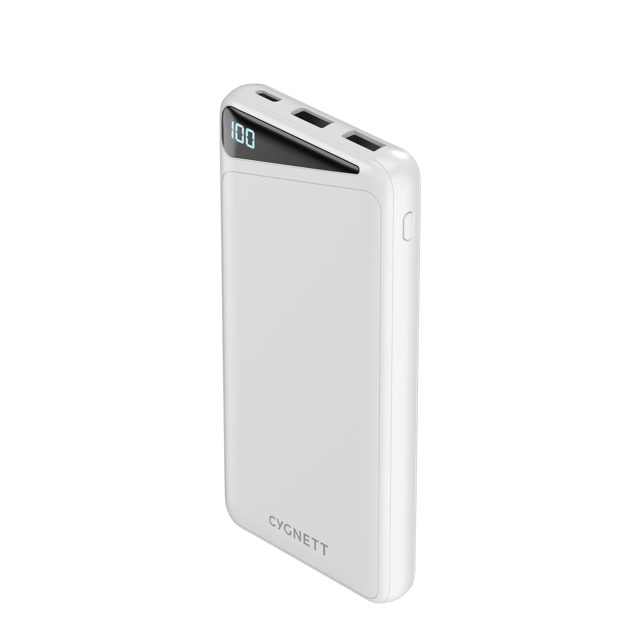 10,000 mAh Power Bank - White