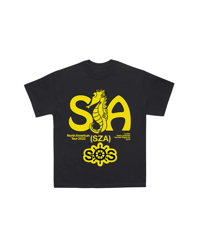 Sza - Seahorse Tour T-Shirt (Black)