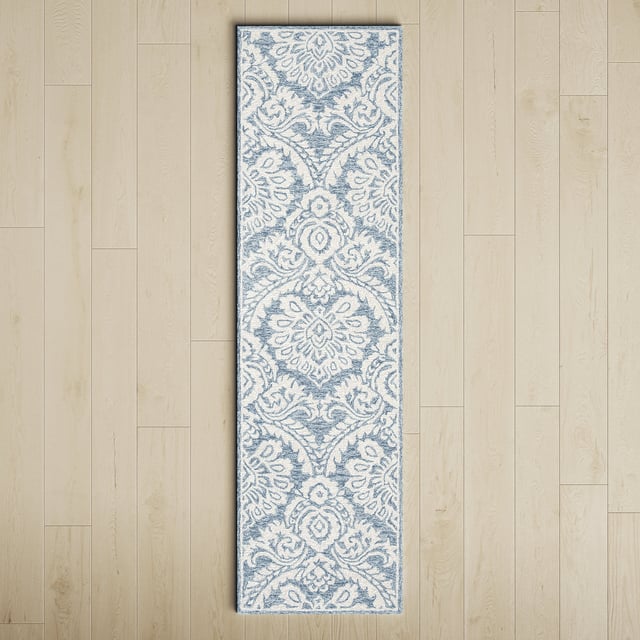 Tansy Hand Tufted Wool Blue/Ivory Rug