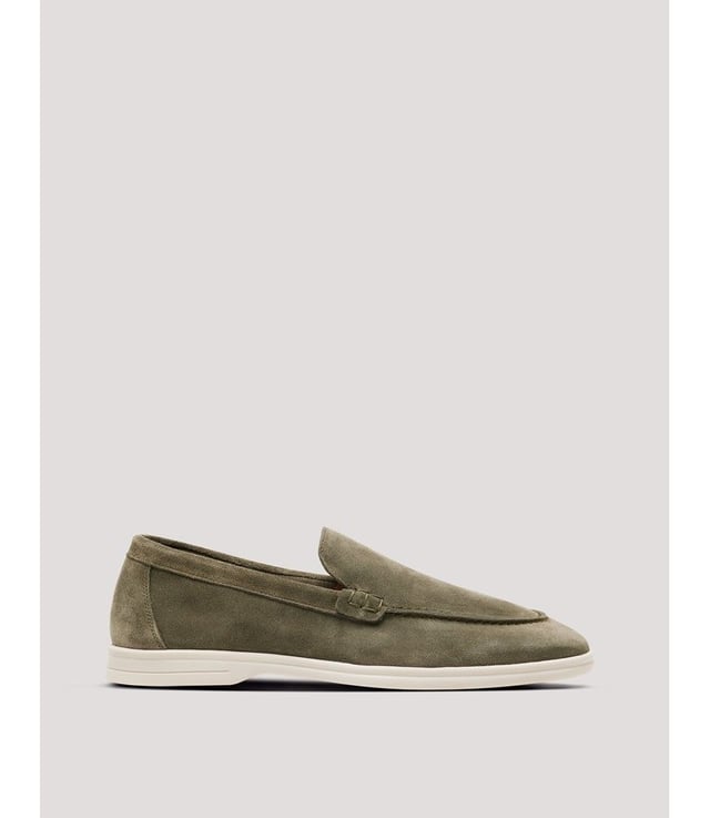 Green Italian Suede Loafer