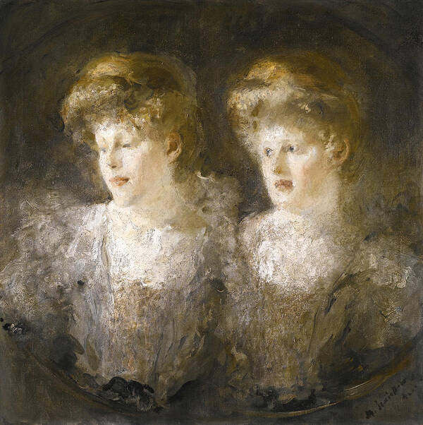 Portrait of Two Women Art Print