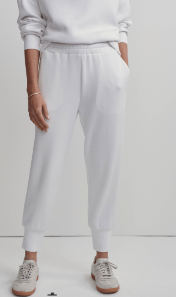 Cuffed Pants for Lounge to Street - Cloud White