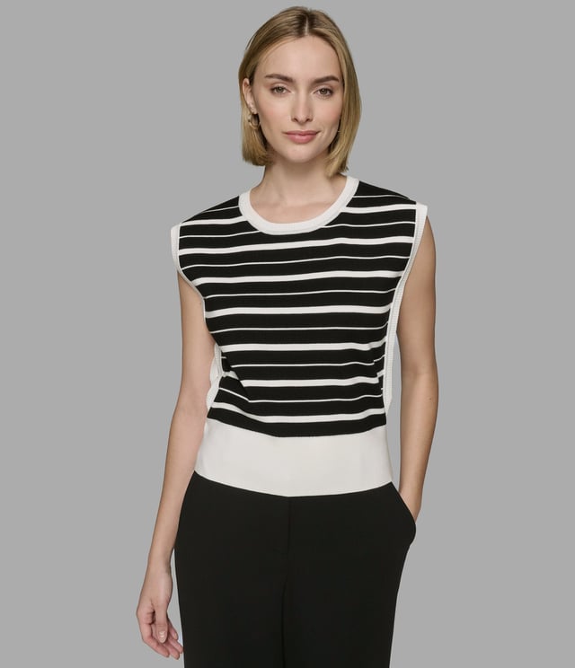 STRIPED SWEATER VEST