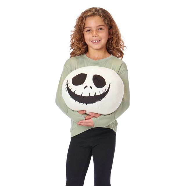 Disney Nightmare Before Christmas Big Smile Kids Round Cloud Pillow 11 Inches