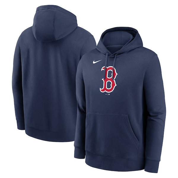 Men's Boston Red Sox Nike Navy Logo Club Fleece Pullover Hoodie