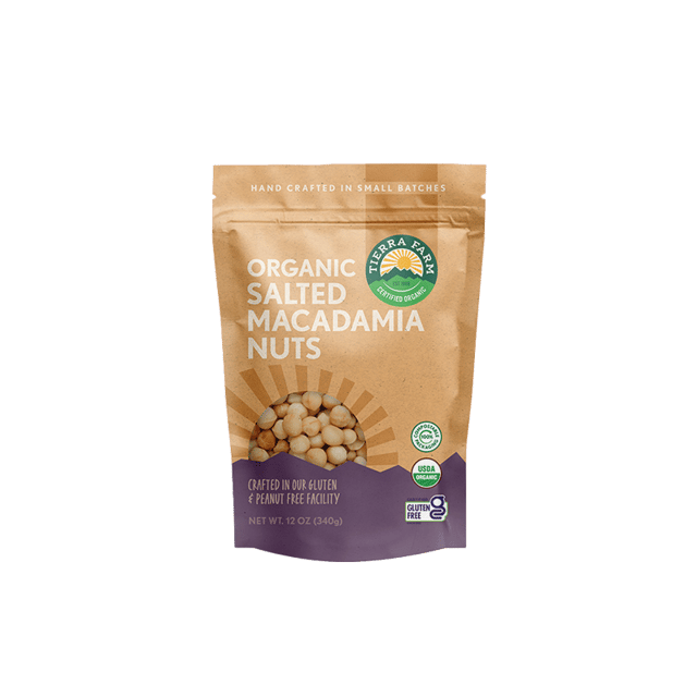 Organic <br> Roasted Salted Macadamia Nuts