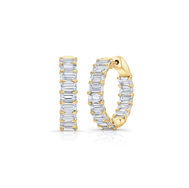 Olivia Lab Diamond Inside Out Hoops