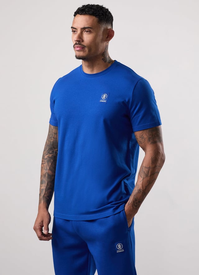 Gym King Emblem Tee - Royal Blue